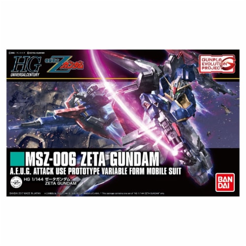 Bandai Zeta Gundam HG Model Kit Perspective: front
