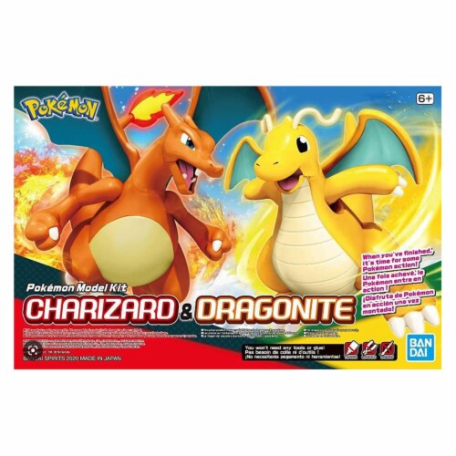 Bandai Pokemon Charizard And Dragonite Model Kit, 1 Unit - Ralphs