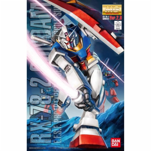 Bandai Gundam RX-78-2 Ver 2 MG Model Kit Perspective: front