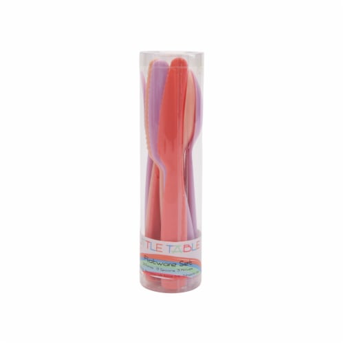 Little Table Poly Pro Flatware - Coral/Purple Perspective: front