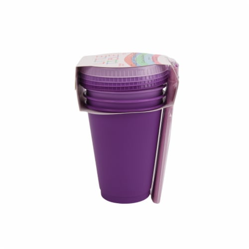 Little Table 17-Ounce Tumbler with Lid and Straw - Purples Perspective: front