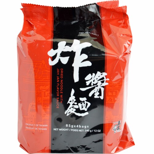 Wu-Mu Jah Jan Flavor Sauce Dried Noodles Perspective: front