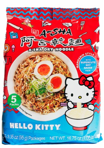 A-Sha Hello Kitty Dry Noodles Perspective: front