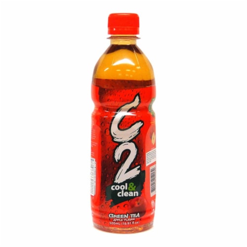 C2 cool & clean Apple Flavor Green Tea Perspective: front