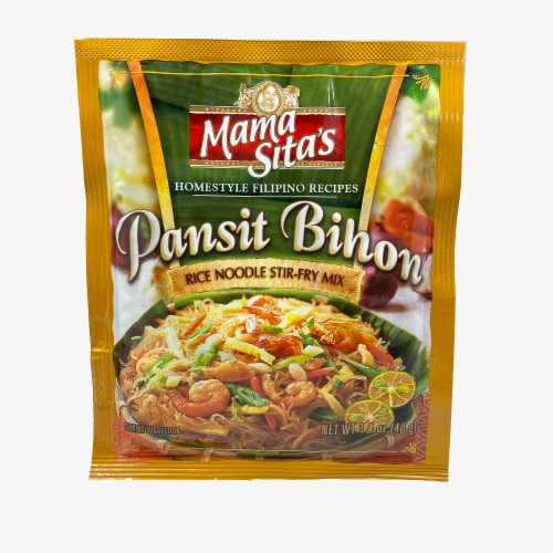 Mama Sita's Pansit Bihon Rice Noodle Stir-Fry Mix Perspective: front
