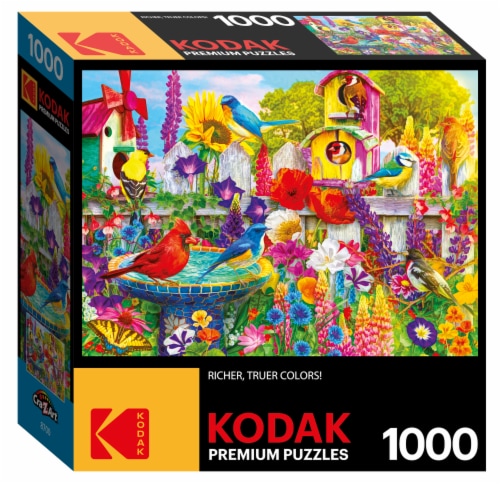 Kodak Bird Bath Garden Jigsaw Puzzle Perspective: front