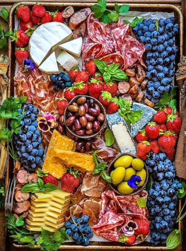 CRA-Z-ART Dennis the Prescott Cheese and Charcuterie Happiness Puzzle Perspective: front