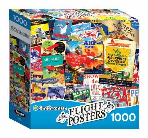 Smithsonian Vintage Flight Posters Puzzle Perspective: front