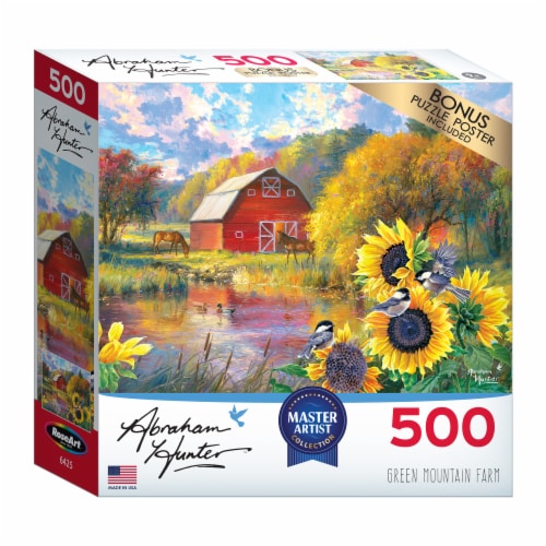 Cra-Z-Art Abraham Hunter™ Green Mountain Farm Jigsaw Puzzle Perspective: front