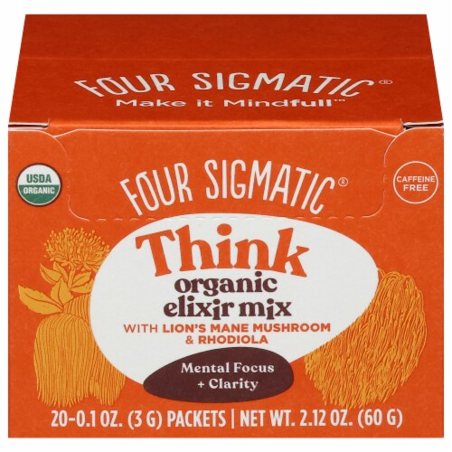 Four Sigmatic Think Mushroom Elixir Mix with Lion's Mane Drink Mix Perspective: front