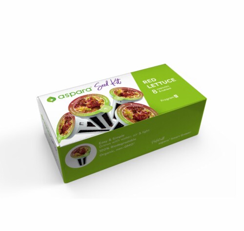 aspara Red Lettuce Seed Capsules Perspective: front