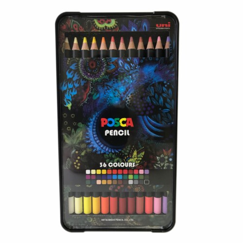 POSCA 36-Color Colored Pencil Set Perspective: front