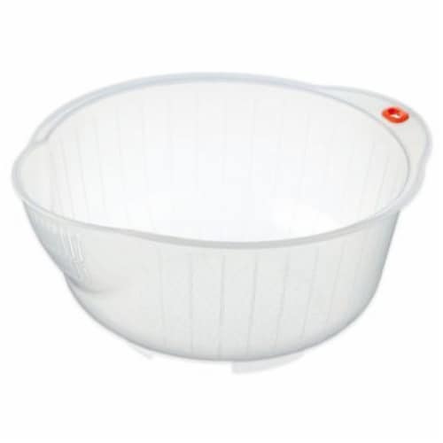 Inomata 2.5 qt. Japanese Rice Washing Speed Bowl Perspective: front