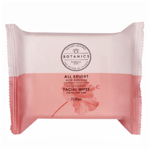 Botanics All Bright Biodegradable Cleansing Face Wipes - 25 Wipes