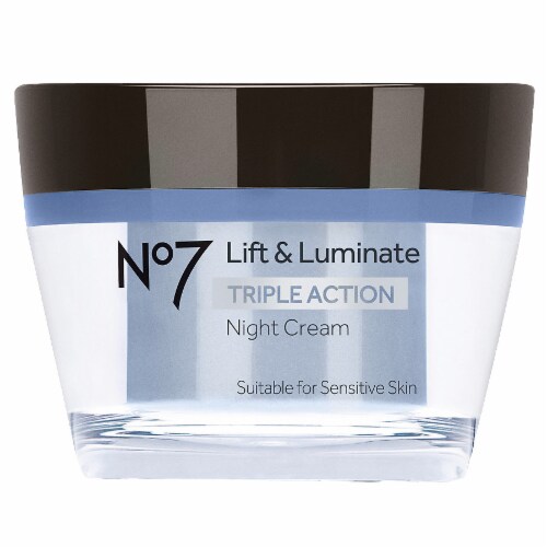No7 Lift & Luminate Triple Action Night Cream Perspective: front