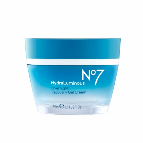 No7 HydraLuminous Overnight Recovery Gel Cream Perspective: front