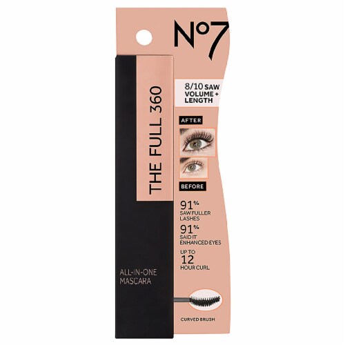 No7 The Full 360 Black All-in-One Mascara Perspective: front