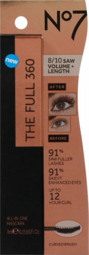 No7 The Full 360 All-In-One Mascara - Brown/Black Perspective: front