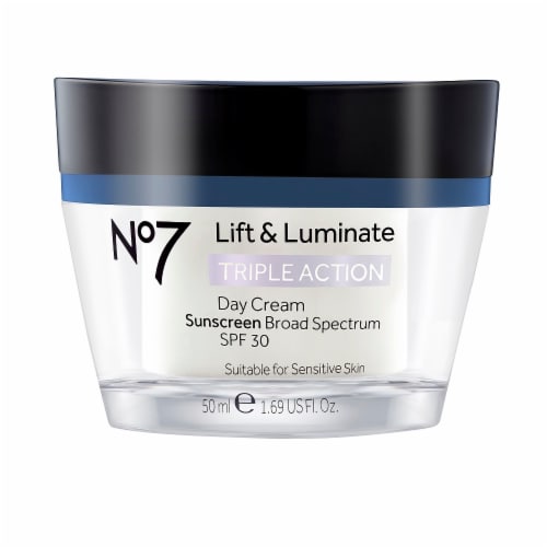 No7 Lift & Luminate Triple Action Day Cream SPF 30 Perspective: front