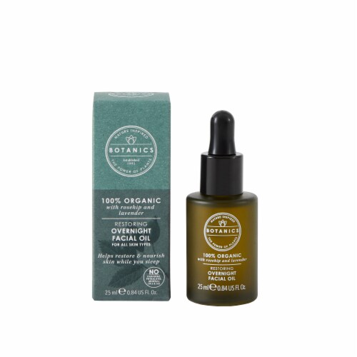 Botanics Organic Restoring Overnight Facial Oil Perspective: front
