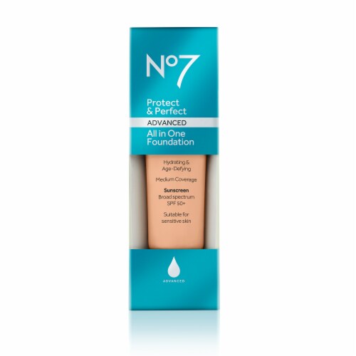 No7 Toffee Protect & Perfect Advanced All in One Foundation SPF 50+ Perspective: front