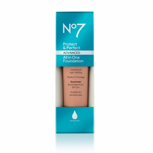 No7 Chestnut Protect & Perfect Advanced All in One Foundation SPF 50+ Perspective: front