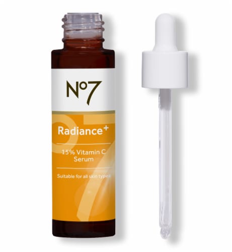 No7 Radiance+ Vitamin C Serum Perspective: front