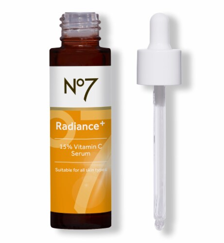 No7 Radiance+ Vitamin C Serum Perspective: front