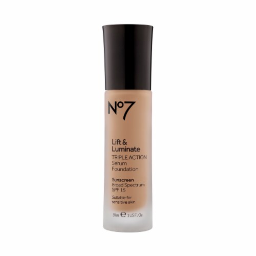 No7 Lift & Luminate Cool Vanilla Triple Action Serum Foundation Perspective: front