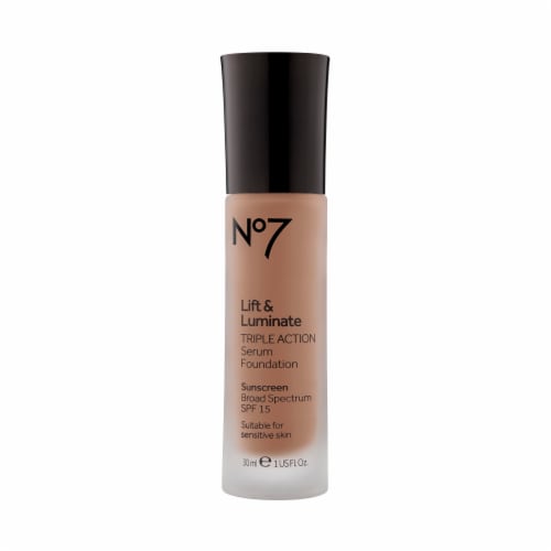 No7 Lift & Luminate Latte Serum Foundation Perspective: front
