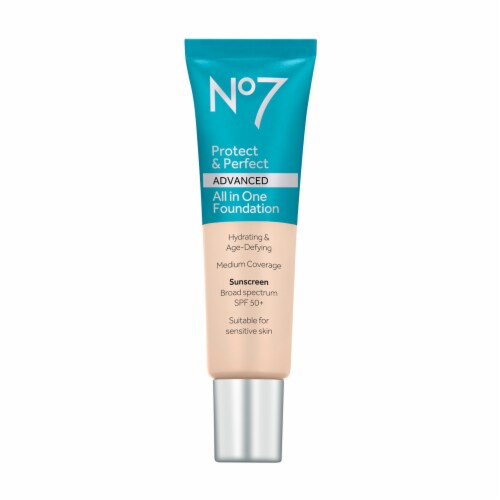 No7 Protect & Perfect Calico All in One Foundation Perspective: front