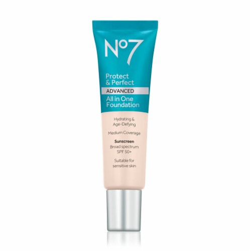 No7 Protect & Perfect Cool Ivory All in One Foundation Perspective: front
