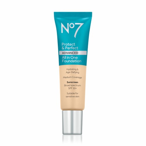No7 Protect & Perfect Honey All in One Foundation Perspective: front