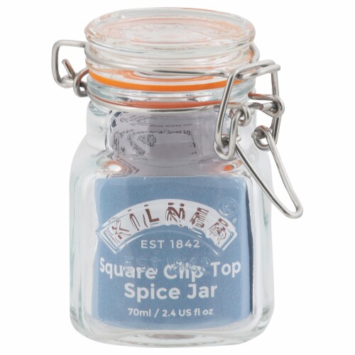 KILNER® Square Clip Top Spice Jar Perspective: front