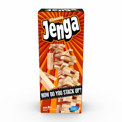 Hasbro Gaming Classic Jenga Game Perspective: front