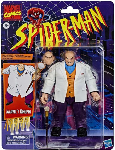 Hasbro Spider-Man Retro Marvel Legends Kingpin Action Figure Set 3 Pieces,  1 set - Baker's