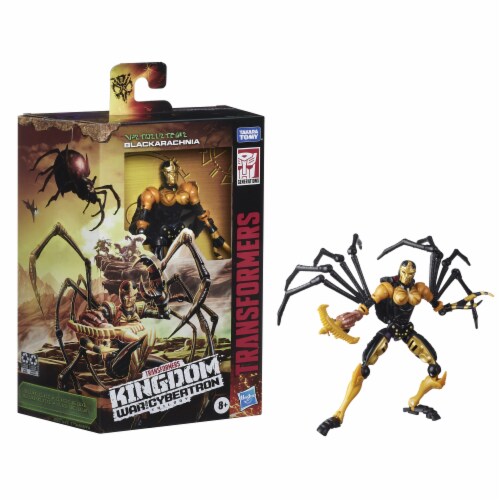 Hasbro Transformers Generations War for Cybertron: Kingdom Deluxe WFC-K5 Blackarachnia Perspective: front