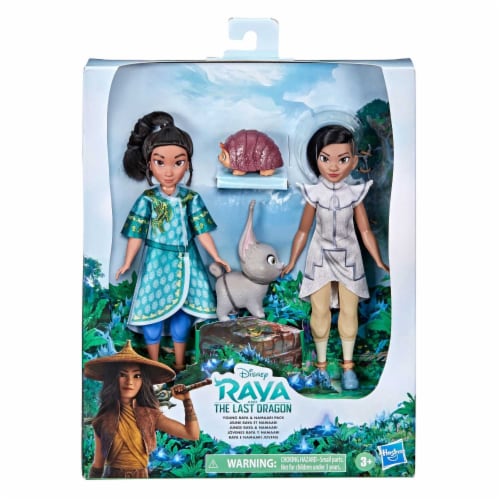 Disney Raya and The Last Dragon Young Raya and Namaari Doll Playset Perspective: front