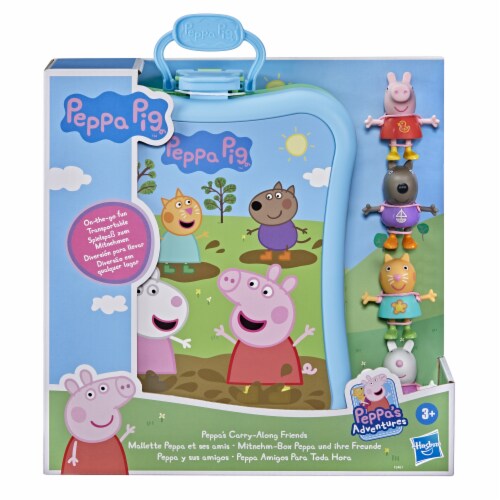 Hasbro Peppa Pig™ Peppa's Carry-Along Friends Case Perspective: front