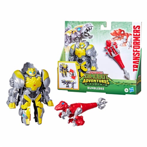 Hasbro Transformers Dinobot Adventures Bumblebee Figures Perspective: front