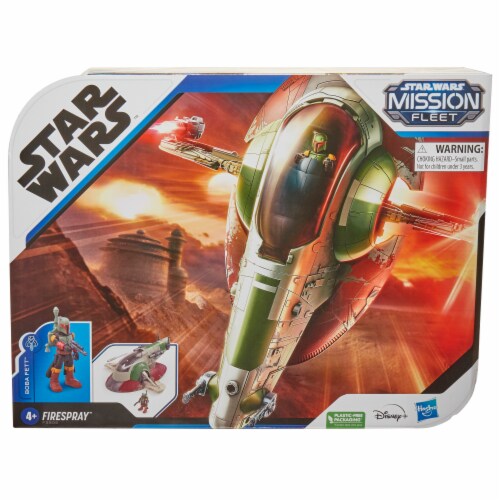 Hasbro Disney+ Star Wars™ Mission Fleet Firespray™ Boba Fett™ Perspective: front