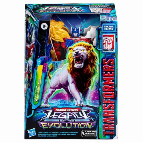Hasbro F7206 7 inch Transformers Legacy Evolution Voyager Maximal Leo Prime Converting Act Perspective: front