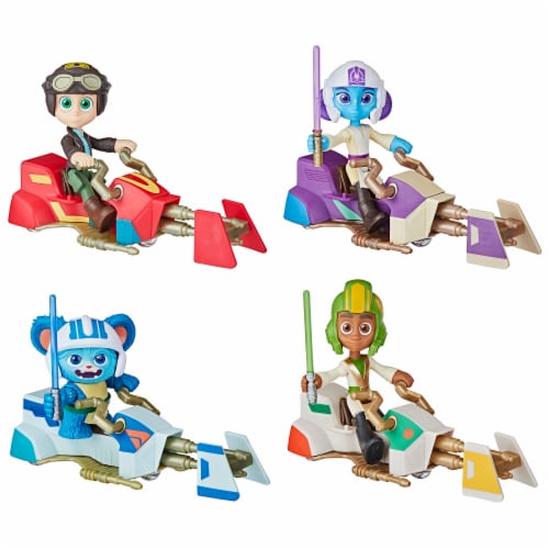 Disney Star Wars Young Jedi Adventures Assorted Action Figure & Vehicle Set Perspective: front
