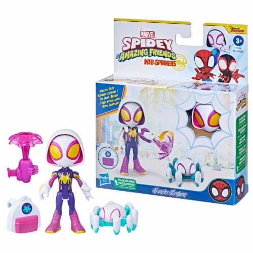 Amazon.com: Spidey and His Amazing Friends Web-Spinners Ghost-Spider Action  Figure with Accessories, Web-Spinning Accessory, Marvel Toys for Kids, Ages  3 and Up : Toys & Games