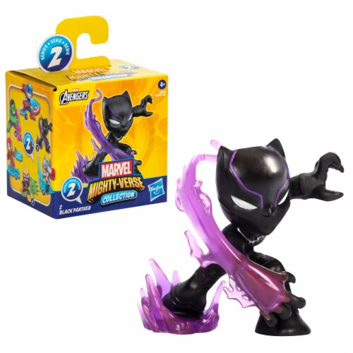 Marvel Avengers Mighty-Verse Collection Series 2 Black Panther Action Figure Perspective: front