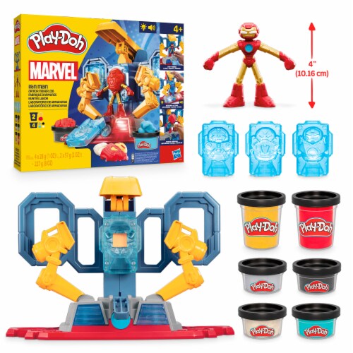 Hasbro Play-Doh Marvel Iron Man Armor Maker Lab Playset Perspective: front