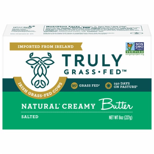 Truly Grass Fed™ Salted Natural Creamy Butter Perspective: front