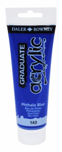Daler-Rowney Graduate Acrylic Pthalo Blue Perspective: front