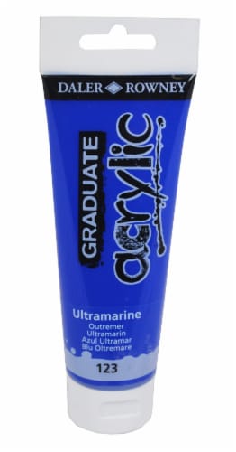 Daler-Rowney Graduate Acrylic Ultramarine Blue Perspective: front