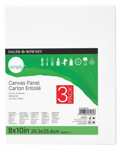 Daler-Rowney Canvas Panel Pack Perspective: front